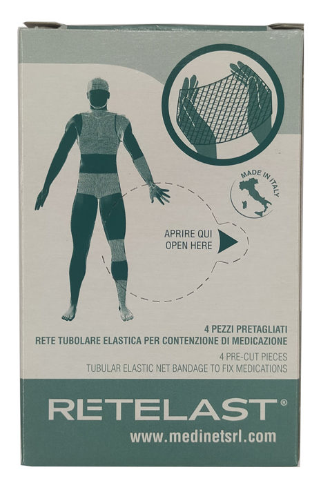 RETE TUBOLARE RETELAST ELASTICA PRETAGLIATA BIANCA BABY OMBELICALE 4 PEZZI - Farmacia De Pasquale
