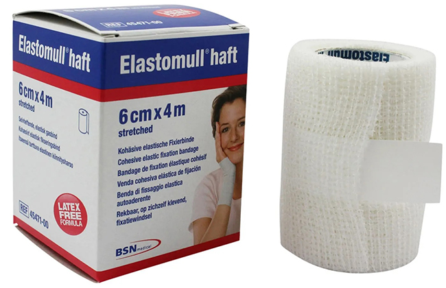 BENDA ELASTICA AUTOADESIVA ELASTOMULL HAFT BLU 6X400 CM - Farmacia De Pasquale