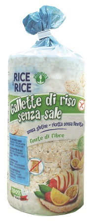 RICE&RICE GALLETTE DI RISO SENZA SALE E SENZA LIEVITO 100 G - Farmacia De Pasquale