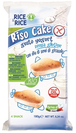 RICE&RICE RISO CAKE ALLO YOGURT 4 X 45 G - Farmacia De Pasquale