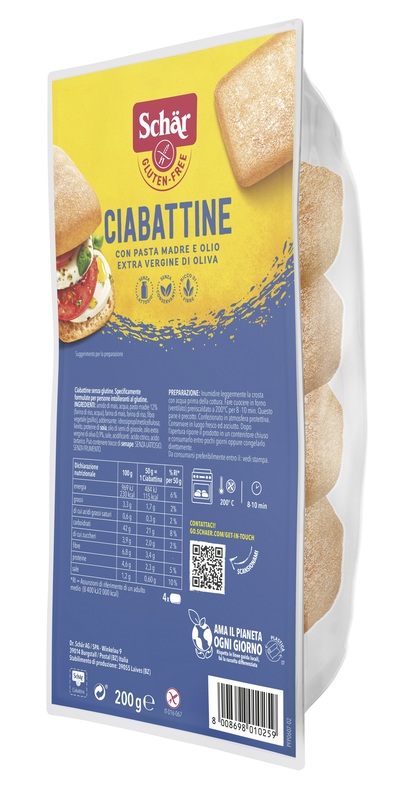 SCHAR CIABATTINA 200 G - Farmacia De Pasquale