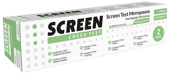 SCREEN TEST RAPIDO FSH/MENOPAUSA URINA 2 PEZZI - Farmacia De Pasquale