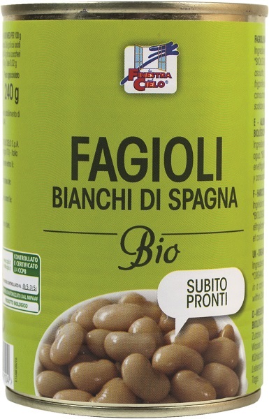 FAGIOLI BIANCHI DI SPAGNA PRONTI BIO 400 G - Farmacia De Pasquale