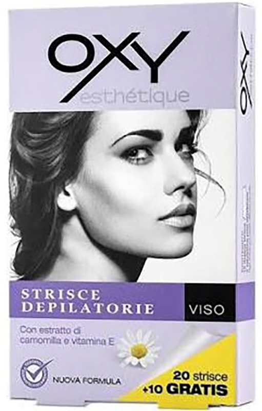 OXY STRISCE DEPILATORIE VISO 20 PEZZI - Farmacia De Pasquale