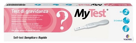 TEST DI GRAVIDANZA RAPIDO HCG MYTEST 2 PEZZI - Farmacia De Pasquale