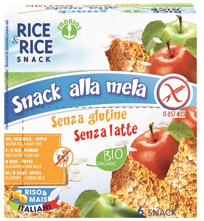 RICE&RICE SNACK DI RISO ALLA MELA 6 X 21 G - Farmacia De Pasquale