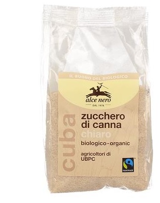 ZUCCHERO DI CANNA CHIARO BIO CUBA FAIRTRADE 500 G - Farmacia De Pasquale