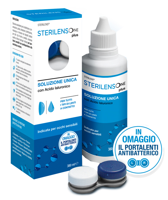 SOLUZIONE UNICA STERILENS ONE PLUS CON ACIDO IALURONICO 380 ML - Farmacia De Pasquale