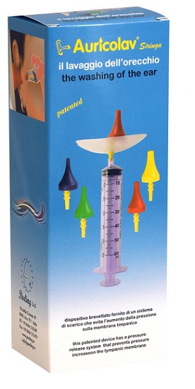 SIRINGA AURICOLAV PER LAVAGGIO AURICOLARE 1 SIRINGA + 4 DISPOSITIVI AURICOLARI - Farmacia De Pasquale