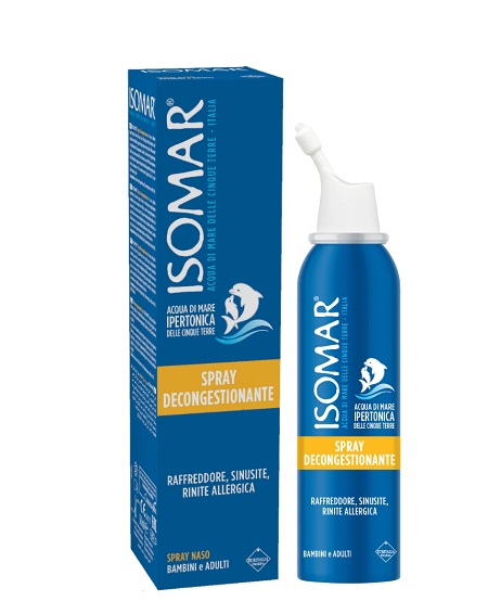 ISOMAR NASO CHIUSO SOLUZIONE ACQUA DI MARE IPERTONICA PER DECONGESTIONE NASO CHIUSO 50 ML - Farmacia De Pasquale
