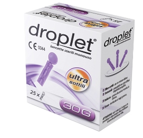LANCETTE PUNGIDITO DROPLET GAUGE 30 25 PEZZI - Farmacia De Pasquale