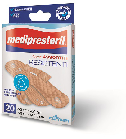 CEROTTI ASSORTITI MEDIPRESTERIL RESISTENTI 20 PEZZI - Farmacia De Pasquale