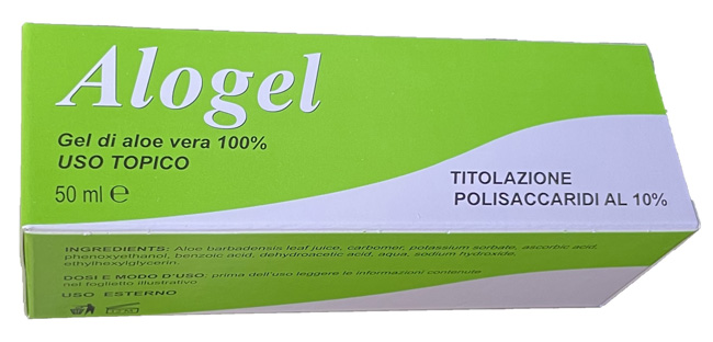 ALOGEL ALOE PURA 100% TITOLATO 10% IN POLISACCARIDI 50 ML - Farmacia De Pasquale