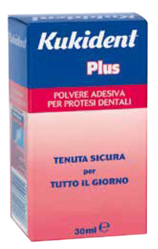 KUKIDENT PLUS POLVERE ADESIVA PER PROTESI DENTARIE 30 G - Farmacia De Pasquale