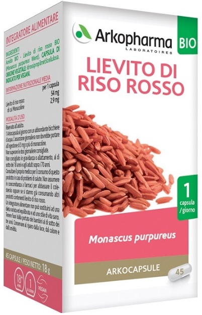 ARKO CAPSULE LIEVITO RISO ROSSO 45 CAPSULE BIO - Farmacia De Pasquale