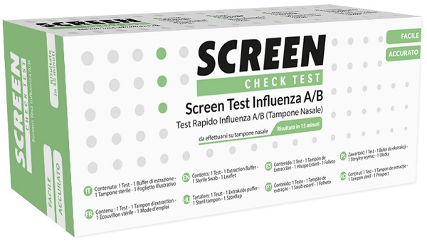 SCREEN TEST RAPIDO VIRUS INFLUENZA A/B TAMPONE NASALE/FARINGEO - Farmacia De Pasquale