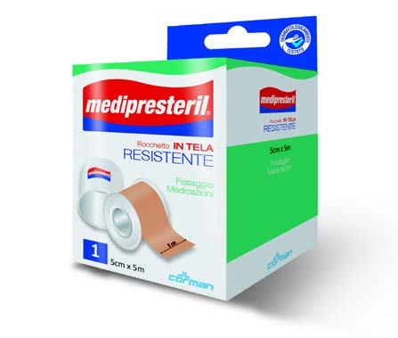 CEROTTO IN ROCCHETTO MEDIPRESTERIL IN TELA RESISTENTE 5X500CM - Farmacia De Pasquale