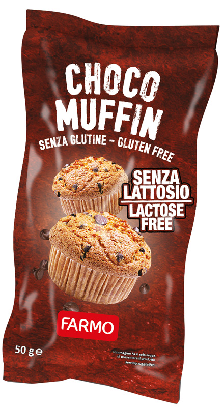 FARMO CHOCOMUFFIN CON GOCCE DI CIOCCOLATO 50 G - Farmacia De Pasquale