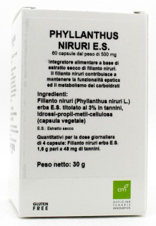 PHYLLANTHUS NIRURI ESTRATTO SECCO 60 CAPSULE - Farmacia De Pasquale