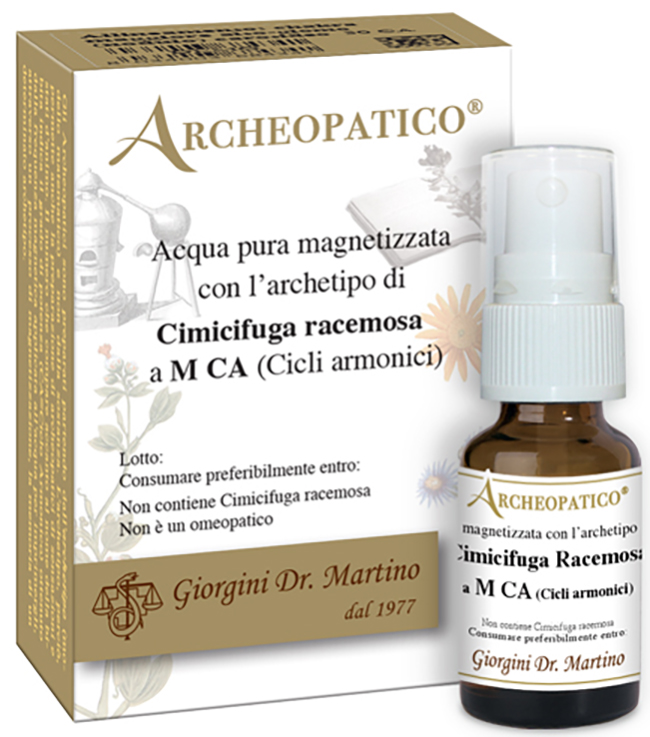 ARCHEOPATICO ACQUA PURA MAGNETIZZATA CON ARCHETIPO CIMICIFUGA RACEMOSA A M CICLI ARMONICI 10 ML - Farmacia De Pasquale
