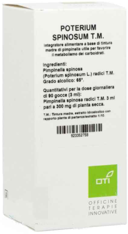 POTERIUM SPINOSUM TINTURA MADRE GOCCE 100ML - Farmacia De Pasquale