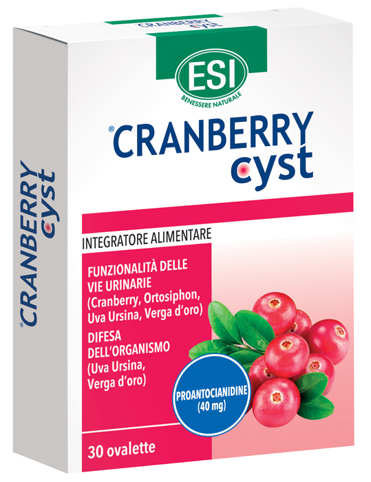 ESI CRANBERRY CYST 30 OVALETTE - Farmacia De Pasquale