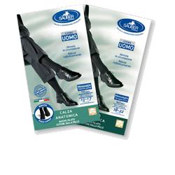 CALZA UOMO COTONE 140 DENARI MEDIA NERO - Farmacia De Pasquale