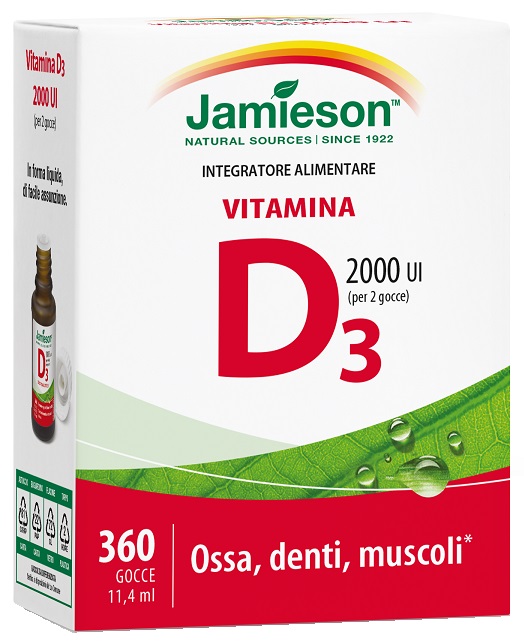 JAMIESON VITAMINA D GOCCE 11,4 ML - Farmacia De Pasquale