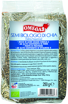 FSC OMEGA 3 SEMI DI CHIA BIO AD ALTO CONTENUTO DI FIBRA 250 G - Farmacia De Pasquale