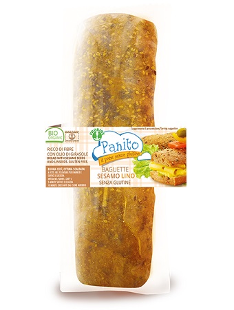 PANITO BAGUETTE CON SEMI DI SESAMO E LINO 180 G - Farmacia De Pasquale