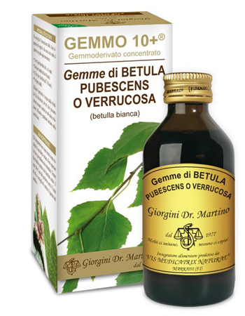 GEMMO 10+ BETULLA BIANCA 100 ML LIQUIDO ANALCOLICO - Farmacia De Pasquale