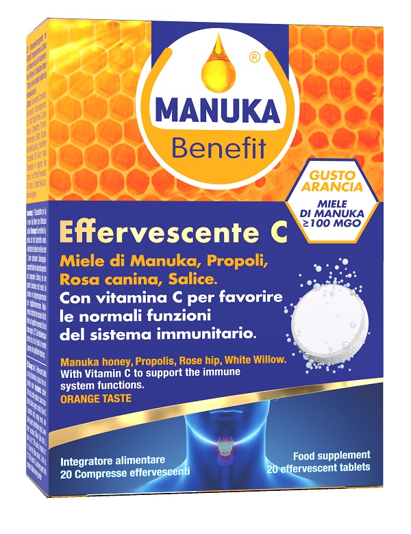 MANUKA BENEFIT EFFERVESCENTE C 20 COMPRESSE - Farmacia De Pasquale