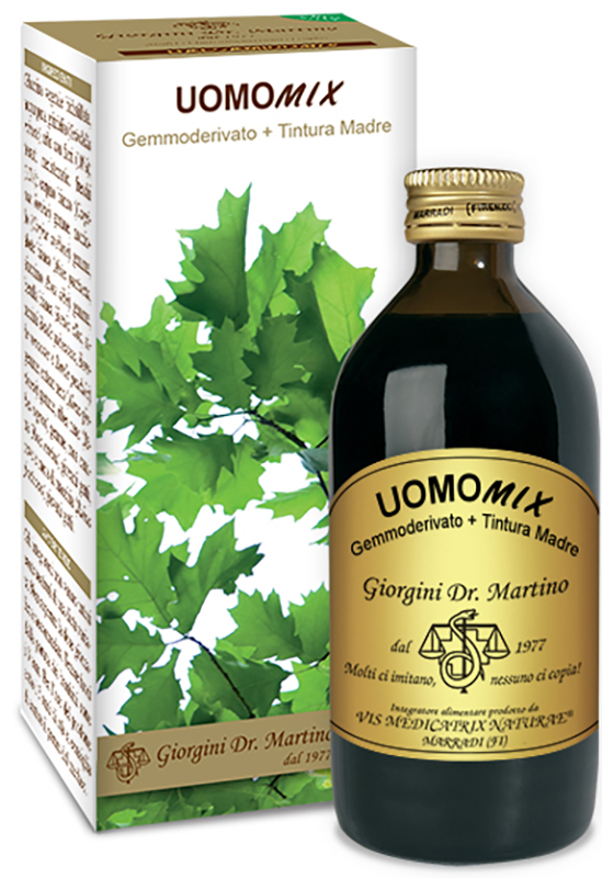 UOMOMIX GEMMODERIVATO + TINTURA MADRE SENZA ALCOOL 200 ML - Farmacia De Pasquale
