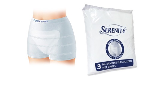 MUTANDINA A RETE PER INCONTINENZA SERENITY PANTY COMFORT XL 3 PEZZI - Farmacia De Pasquale