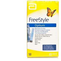 STRISCE MISURAZIONE GLICEMIA FREESTYLE OPTIUM TEST STRIPS 50 PEZZI SENZA CALIBRAZIONE - Farmacia De Pasquale