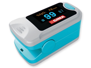 PULSOSSIMETRO DA DITO PULSOXIMETRO OXY-3 CON DISPLAY PER MISURAZIONE DIOSSIGENO NEL SANGUE E BATTITO CARDIACO CON CORDINO E BATTERIE - Farmacia De Pasquale
