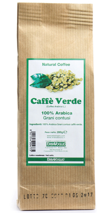CAFFE' VERDE  GRANI CONTUSI 200 G - Farmacia De Pasquale
