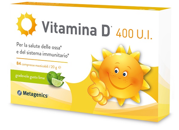 VITAMINA D 400 UI 84 COMPRESSE MASTICABILI GUSTO LIME - Farmacia De Pasquale