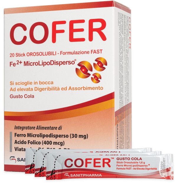 COFER 20 STICK OROSOLUBILI DA 1,6 G GUSTO COLA - Farmacia De Pasquale