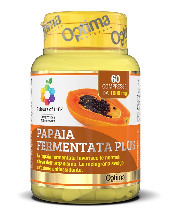 COLOURS OF LIFE FERMENTA PAPAIA PLUS 60 COMPRESSE 1000 MG - Farmacia De Pasquale