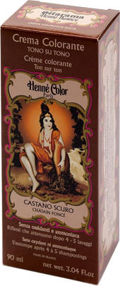 HENNE NUANCE CASTANO SCURO CREMA HENNE COLOR CREMA COLORANTE PRONTA ALL'USO - Farmacia De Pasquale
