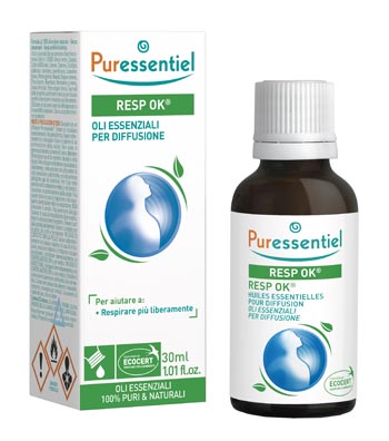 MISCELA RESP OK OLI ESSENZIALI PER DIFFUSIONE 30 ML PURESSENTIEL ECOCERT - Farmacia De Pasquale