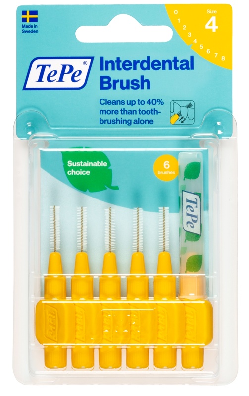 TEPE SCOVOLINO GIALLO 0,7 MM 6 PEZZI - Farmacia De Pasquale