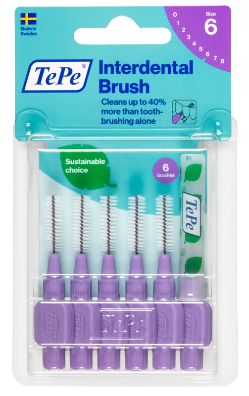 TEPE SCOVOLINO VIOLA 1,1MM 6 PEZZI - Farmacia De Pasquale