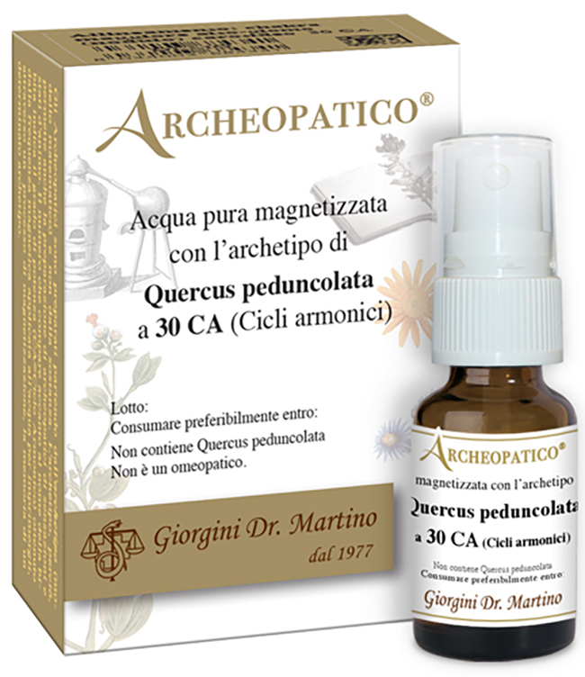 ARCHEOPATICO ACQUA PURA MAGNETIZZATA CON ARCHETIPO QUERCUS PEDUNCOLATA A 30 CICLI ARMONICI 10 ML - Farmacia De Pasquale