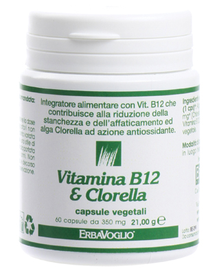 VITAMINA B12 + CLORELLA 60 CAPSULE - Farmacia De Pasquale
