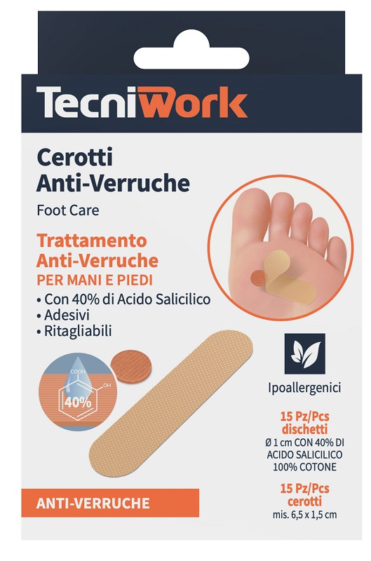 CEROTTO ANTI VERRUCHE PIEDI 15 + 15 PEZZI - Farmacia De Pasquale
