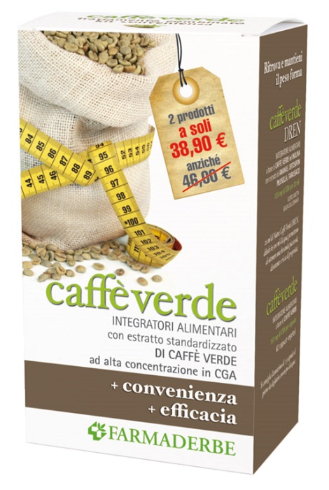 CAFFE' VERDE KIT CAFFE' VERDE DREN 500 ML + CAFFE' VERDE 60 CAPSULE - Farmacia De Pasquale