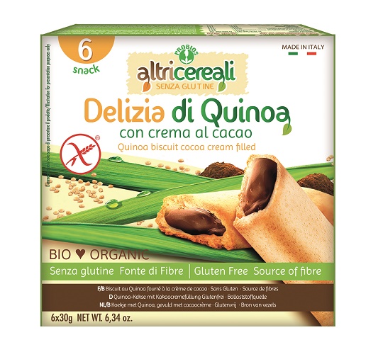 ALTRICEREALI DELIZIA QUINOA CON CREMA DI CACAO BIO 180 G - Farmacia De Pasquale