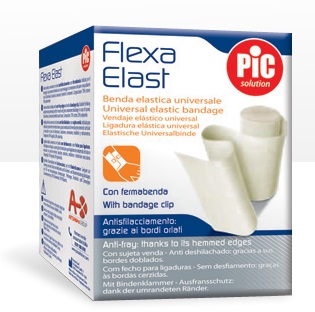 BENDA ELASTICA PIC BIANCA 12X4,5M FUSTELLA - Farmacia De Pasquale